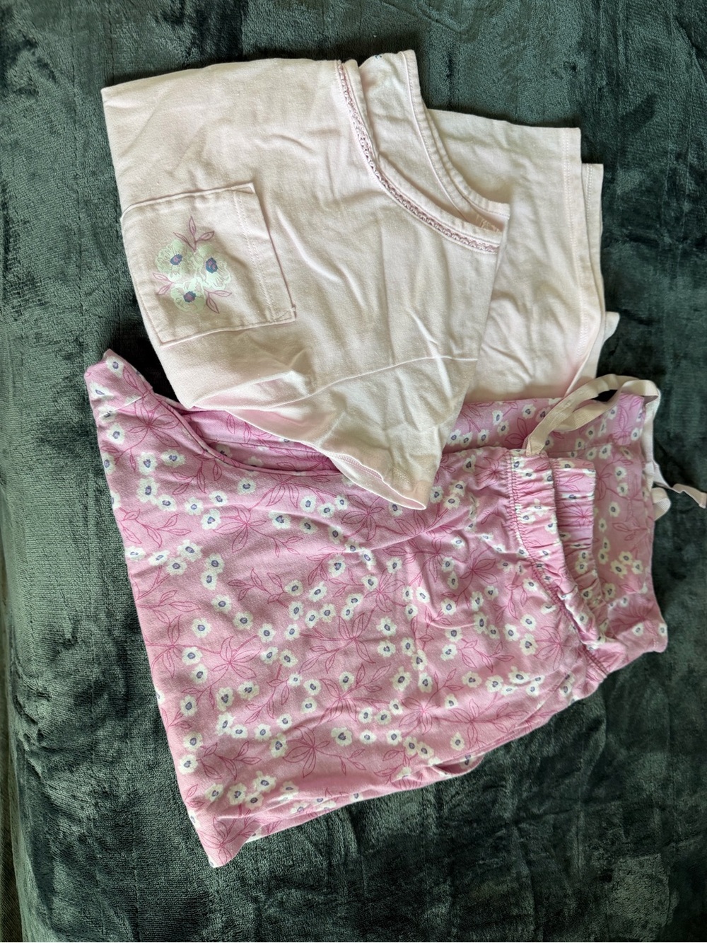 croft & barrow Pink Floral capri pajamas